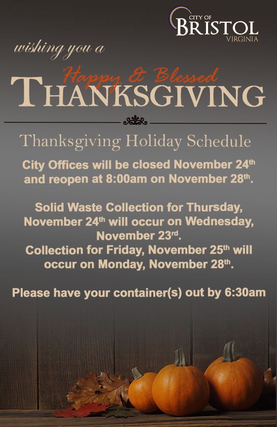 thanksgiving offices closed