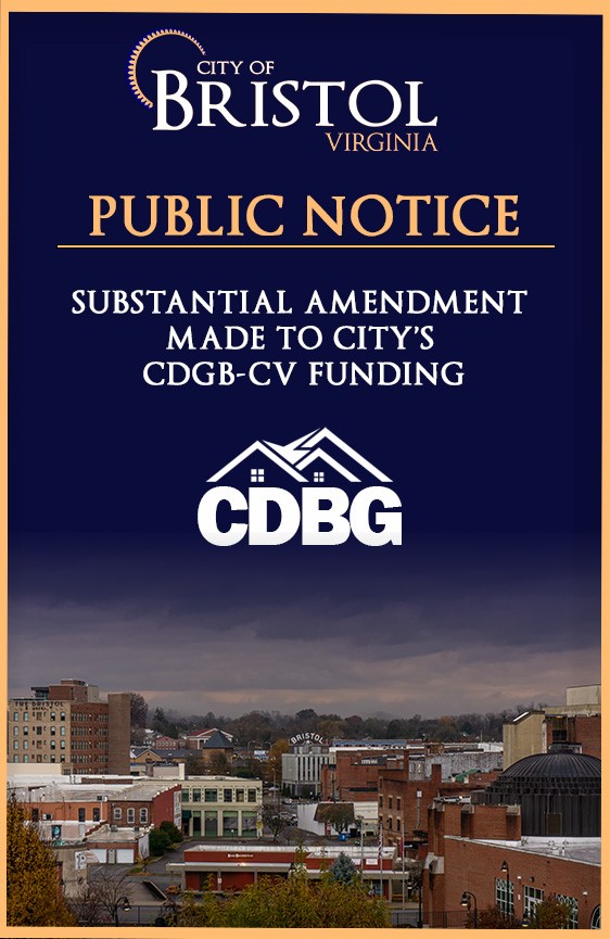 Public Notice: Substantial Amendment Made to City's CDGB-CV Funding